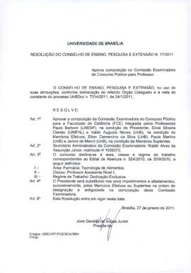 Resolução do Conselho de Ensino, Pesquisa e Extensão nº 0017/2011