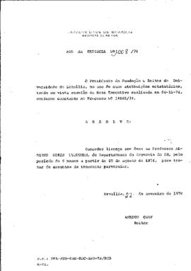 Ato da Reitoria nº 1008/1974