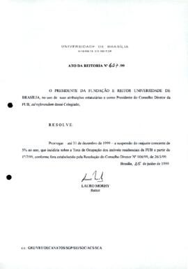 Ato da Reitoria nº 0607/1999