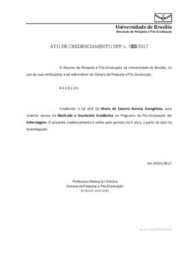 Ato de Credenciamento DPP N° 0020/2017