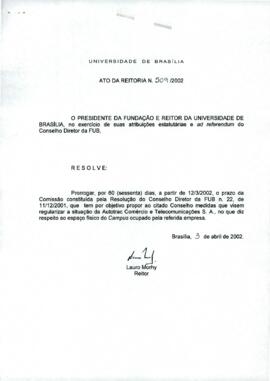 Ato da Reitoria nº 0509/2002