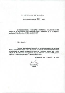 Ato da Reitoria nº 0114/2003