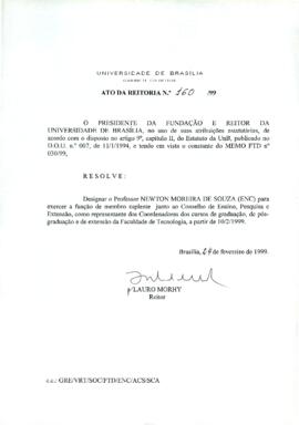 Ato da Reitoria nº 0160/1999