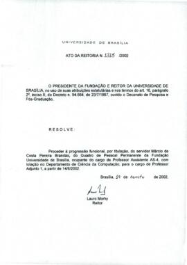 Ato da Reitoria nº 1315/2002