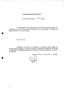 Ato da Reitoria nº 1469/2004