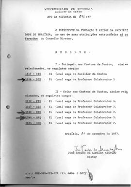 Ato da Reitoria nº 0241/1977