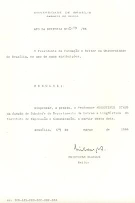 Ato da Reitoria nº 0017/1986