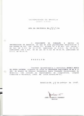 Ato da Reitoria nº 0232/1996