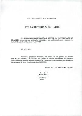 Ato da Reitoria nº 0141/2002