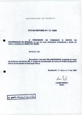 Ato da Reitoria nº 0056/2000