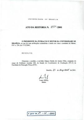 Ato da Reitoria nº 1559/2001