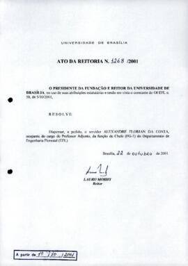 Ato da Reitoria nº 1268/2001