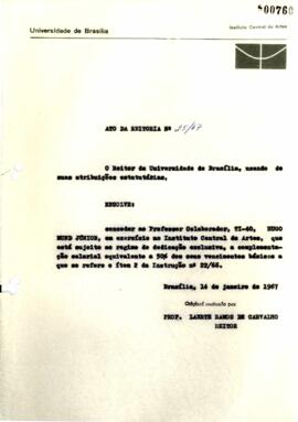 Ato da Reitoria nº 0025/1967