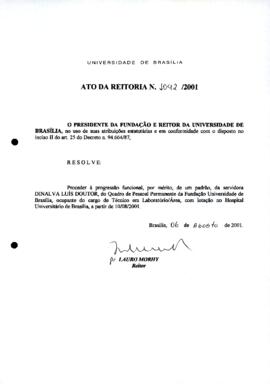 Ato da Reitoria nº 1042/2001