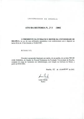 Ato da Reitoria nº 0148/2002