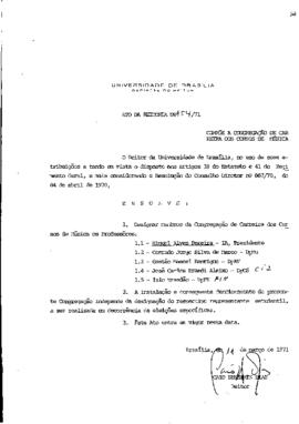 Ato da Reitoria nº 0154/1971