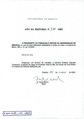 Ato da Reitoria nº 0330/2002