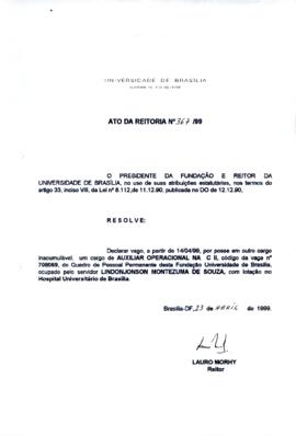 Ato da Reitoria nº 0367/1999