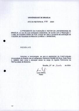 Ato da Reitoria nº 0790/2004