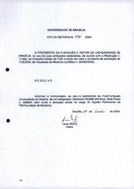 Ato da Reitoria nº 0790/2004