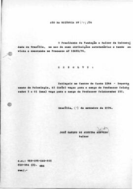 Ato da Reitoria nº 0844/1976