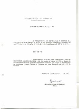 Ato da Reitoria nº 0665/1997
