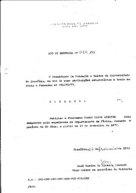 Ato da Reitoria nº 0066/1973