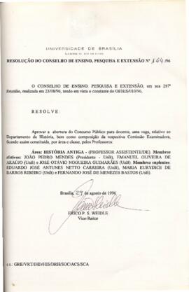 Resolução do Conselho de Ensino, Pesquisa e Extensão nº 0144/1996