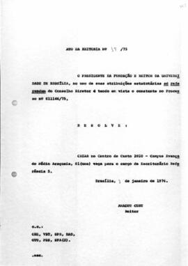 Ato da Reitoria nº 0017/1976