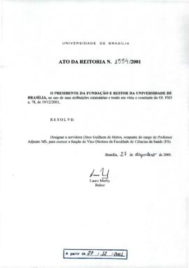 Ato da Reitoria nº 1554/2001