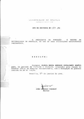 Ato da Reitoria nº 0084/1994