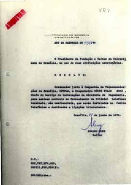 Ato da Reitoria nº 0592/1974