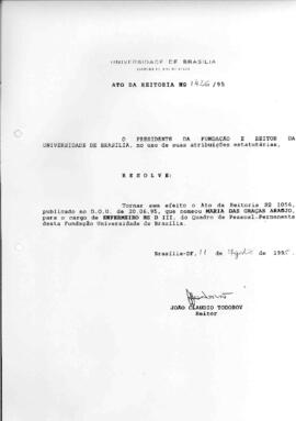 Ato da Reitoria nº 1426/1995