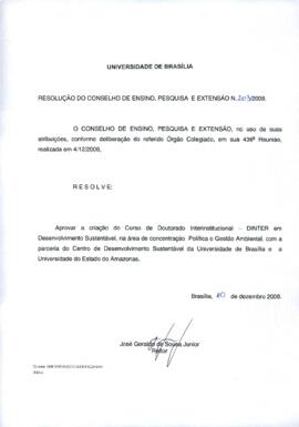 Resolução do Conselho de Ensino, Pesquisa e Extensão nº 0203/2008