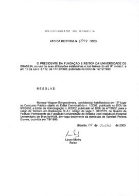 Ato da Reitoria nº 1544/2003