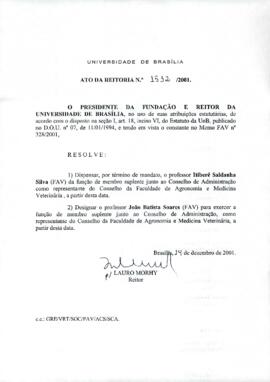 Ato da Reitoria nº 1532/2001