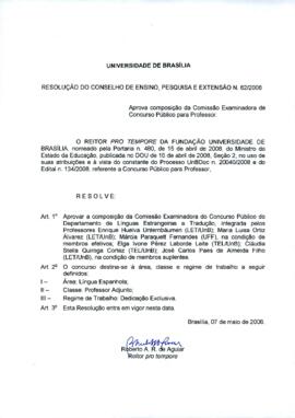 Resolução do Conselho de Ensino, Pesquisa e Extensão nº 0082/2008