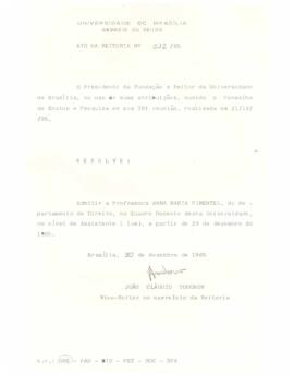 Ato da Reitoria nº 0512/1985