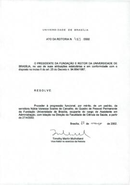 Ato da Reitoria nº 0483/2002