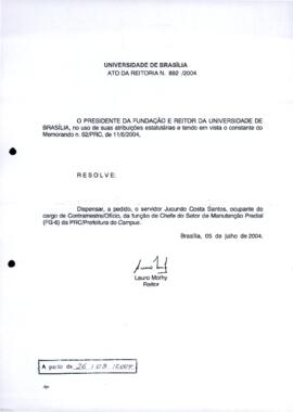 Ato da Reitoria nº 0892/2004