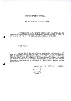Ato da Reitoria nº 0306/2004