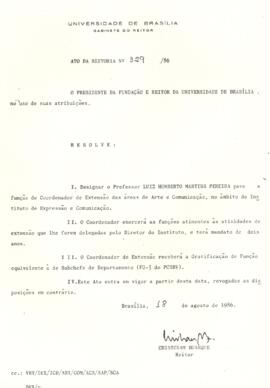 Ato da Reitoria nº 0329/1986