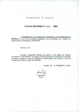 Ato da Reitoria nº 0113/2002