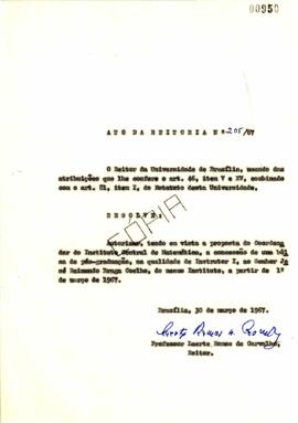 Ato da Reitoria nº 0205/1967