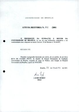 Ato da Reitoria nº 0201/2001