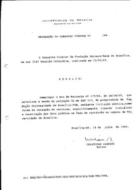 Ato da Reitoria nº SN.0001/1989