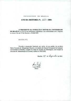 Ato da Reitoria nº 1623/2001