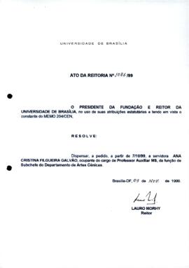 Ato da Reitoria nº 1086/1999