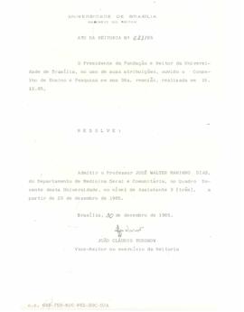 Ato da Reitoria nº 0621/1985