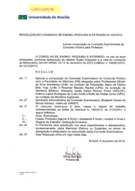 Resolução do Conselho de Ensino, Pesquisa e Extensão nº 0002/2014